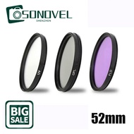 YJF52mm UV FLD CPL Camera  Filter Kit set untuk Canon EOS M M1 M2 M3 M5 M6 M10 M100 dengan untuk Can