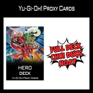 Yugioh - HERO Deck - 1-Sided Print (60 Cards)