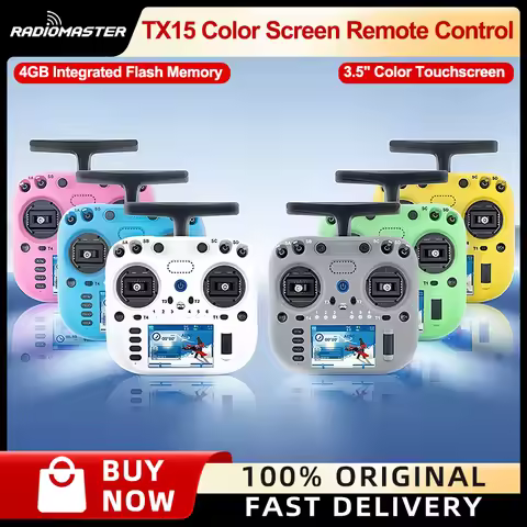 RadioMaster TX15 Color Screen Remote Control LR1121 ExpressLRS Built-in 4GB Folding up antenna 3.5-i