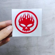 Cutting sticker punisher fire circle cool sticker
