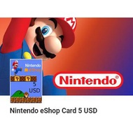 Nintendo Switch Eshop Prepaid Card USD5, USD10