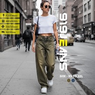 919 JEANS : High Waist Wide Leg Jeans Women's Straight Loose Boyfriend Pants Fashion Womenswear