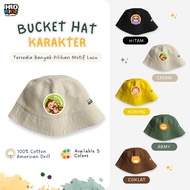 HLO KIDZ - Cute Animal Character Bucket Hat for Boys and Girls
