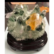 Natural crystal green phantom cluster ambition stone