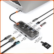 [ลดสุด 448฿] ZTEC Hub 8 in 1 USB-C 100W ข้อมูล+ต่อจอ4K+LAN พร้อมรับประกัน 1 ปี ส่งฟรี COD