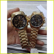 ╯ ℡ ◿ MK WATCH BRADSHAW GOLD BLACK MICHAEL KORS