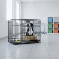 Dog Crate with Tray Sturdy Dog Crate Enclosure Indoor Secure for Dogs, Home