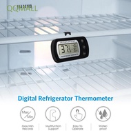 QQMALL Magnetic Temperature Meter Waterproof Kitchen Tool Freezer Thermometer Portable LCD Display Hanging Refrigerator Refrigeration Gauge Fridge/Multicolor
