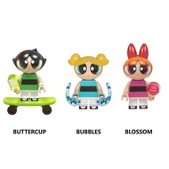 Little Policewoman Series Flower Bubble Fluffy Green Domestic Educational Building Blocks Minifigure
