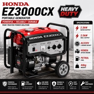 HONDA EZ3000CX Portable Petrol Generator 2.5kW Max Output | GP200 Engine | 220V | Heavy Duty **FOC 1
