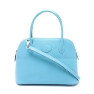 【二手】愛馬仕 HERMES 手提包 Bolide 27 藍色 Nord 皮革 Bolide 27 藍色 Nord 女士二手 A