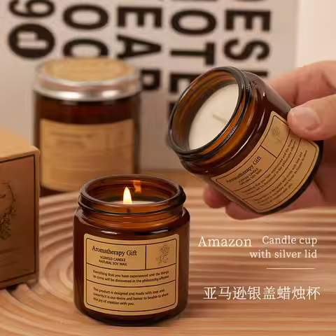 Cross Border Tea Scented Candle Cups Romantic Fragrances for Home Bedrooms Souvenirs Indoor Soy Wax 