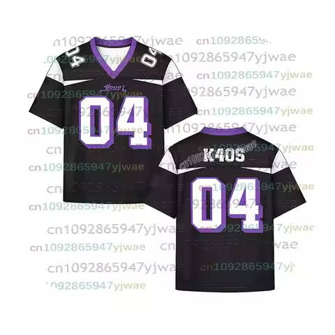 2026 New Summer K4OS 04 Purple Football Jersey Kpop Concert Jersey Fashion Y2K Streetwear Fans Gift 