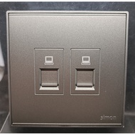 SIMON E6 GREY OUTLET DATA DATA OUTLET/ (TWIN DATA CAT 6)