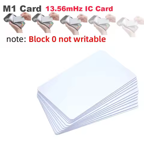 5/10/20Pc RFID Keyfob Tag Token 13.56Mhz IC Cards MF S50 Classic 1K M1 Proximity Smart 0.8mm For Acc