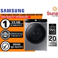 (Free Delivery Kedah,Penang & Perlis)Samsung 17KG/10KG Inverter Smart AI Front Load Washer Dryer WD1