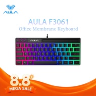 AULA F3061 61Keys Wired RGB Gaming Keyboard Membrane Keyboard USB Interface to Connect Computer/Note