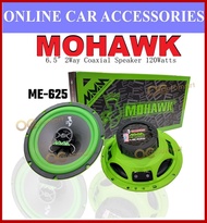 Mohawk ME-625 Car Coaxial Speaker 2Way 6.5 inch Spk Spiker Kereta Mohawk 2 way 6.5 Size ME Series