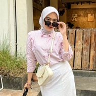 KEMEJA KATUN Lilia shirt coquette by Varyaa.id - Ribbon shirt - Cotton shirt - Coquette shirt - Work