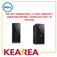 (Pre-order) Dell 3671-970814G-W10 | i7-9700 | 8GB RAM | 256GB SSD+1TB HDD | NVIDIA GTX 1650 | 3Y War