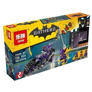 Lepin Le cat motorcycle Chase spelled as Batman movie series 70902 assembling building blocks 07058