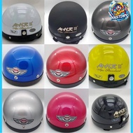 100% ORIGINAL MHR III STENG KURA KURA HALF CUT HELMET BOGO VISOR TINTED BLACK HELMET TOPI KELEDAR JP