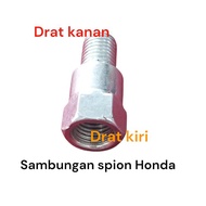 Sbungan Spion M10 kunci 14 Drat Ulir Bawah putar Kanan Lobang darat atas Putar kiri untuk Motor Hond