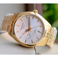 TISSOT T101.452.33.031.00 T1014523303100 PR 100 DUAL TIME Quartz 39mm SS Bracelet Silver Gold *Origi