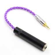 HIFI 2.5MM Balanced Headphone Adapter Audio Cable 2.5mm Male to 6.35mm Female