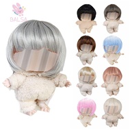 BALSA Doll Short BobHaircut, Charms Accessories Multicolour Vinyl Doll Wig, Trendy Cartoon Doll Styl