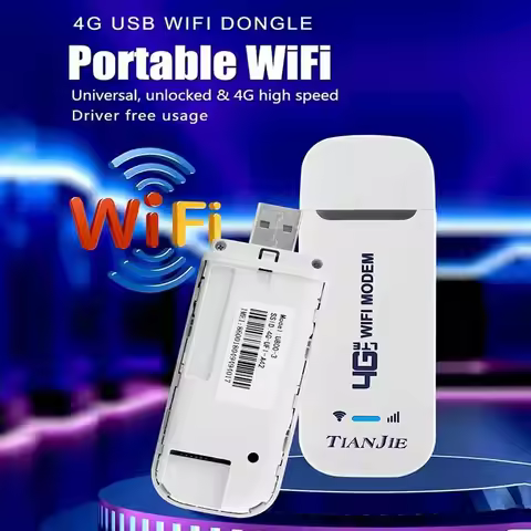 TIANJIE 150Mbps 4G WIFI Router USB Wireless Modem CAT4 Qualcomm Chipset Dongle Car Adapter With Sim 