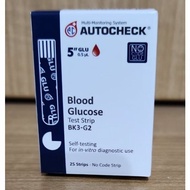 Autocheck Blood Glucose Strips Alat Tes Ukur Gula Darah Cepat Akurat 
