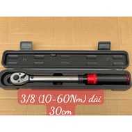 3/8 torque wrench, 10-60Nm torque range, 30cm long, 3/8' torque adjustment lever