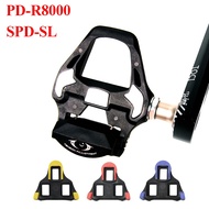 BUCKLOS Cleats Pedals for Road Bike R8000 SPD-SL Clipless Pedals with SHIMANO Cleats Attachment