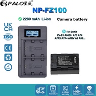 PALO Camera Battery NP-FZ100 Battery Charger For Sony A6600 A9 A9 II A7 III A7R III A7R V A7 IV A7R 