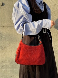 | RARE TO GO 中古 | Coach暗紅色尼毛側背包 腋下包 | VINTAGE