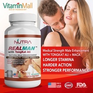 REALMAN with Tongkat Ali \U0026 Horny Goat - 60 Pill - Potent Male Enhancement Pill For Men - Sex Drive, Stamina, Perfor