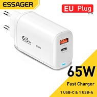 FDG TOP★Essager 65W Fast Charger USB Type C QC3.0 PD3.0 Phone Charger Fast Charging For iPhone Huawe