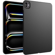 Tablet Case For Apple iPad Pro 11 (2024)  M4 11 inch A2836 A2837 A3006 Funda Black Soft TPU Silicone