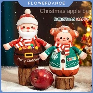 Christmas Eve Decoration Gift Bag Apple Packaging Bag Christmas Doll Christmas Apple Bag Childrens Drawstring Candy Gift Bag flower