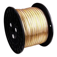 สายเสียง HiFi เส้นกลาง แอลอีจี สายลำโพงทองแดงระดับไฮเอนด์ไร้ออกซิเจนชุบเงิน สายลำโพงเสียงหลัง สายลำโ