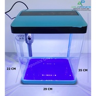 SOBO Mini Aquarium Fish Tank T-240F T-290F T-820F Set Pump Filter LED Light Mini Acrylic Glass Tank