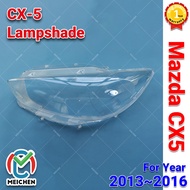 มาสด้าฝาครอบไฟหน้า Mazda CX5 CX 5 CX-5 (2013-2016) เลนส์ไฟหน้า ฝาครอบไฟหน้า ไฟหน้ารถยนต์ ไฟหน้าสําหร