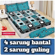 SPREI BONITA 3D UKURAN NO 1 KING 180X200 ( 4 SARUNG BANTAL 2 SARUNG GULING ) MOTIF GREENWOOD