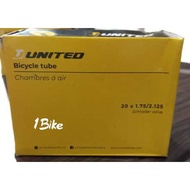 UNITED INNER TYRE 20 X 1.75-2.125 AV 35mm