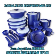 FULL SET BLOSSOM ROYALE BLUE TUPPERWARE/SET PINGGAN MAGKUK JUG CAWAN DAPUR