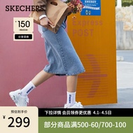 Skechers斯凯奇女鞋厚底增高老爹鞋甜美休闲鞋蝴蝶结丝带老爹鞋11976 奶白色/金色/WGD 37