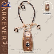 Mercedes-Benz GLC 350 Luxury Gold TPU Key Cover C260L C200 Remote Key Case 2022 C E Class Keychain