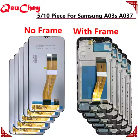 5/10 Piece/Lot For Samsung Galaxy A03s A037 A037F A037M A037FD LCD Display Touch Screen Assembly No/