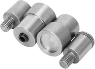 4pcs Snap Button Die Silver Stainless Steel Snap Fastener Kits for 651/633/831 Die Snap Pressing Mac